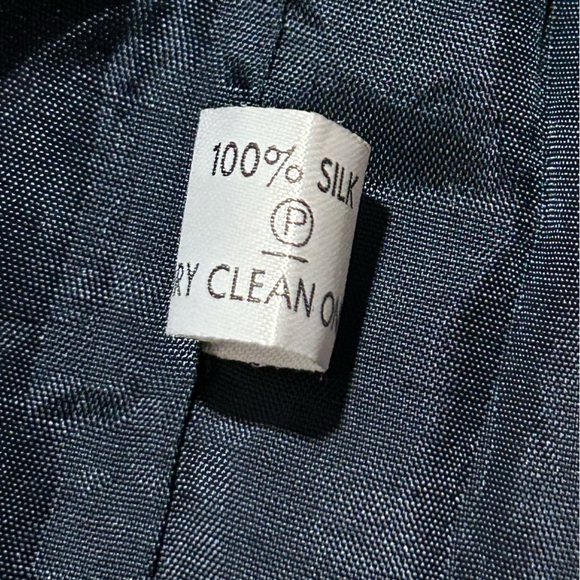 Jake 100% Silk Navy Sheath Sleeveless Dress Made in England - Picture 9 of 9